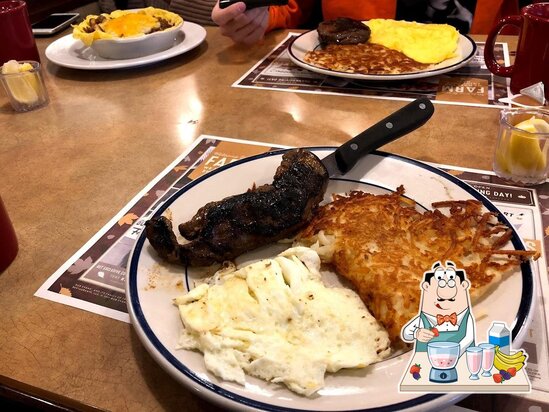 Menu at Bob Evans restaurant, Warren