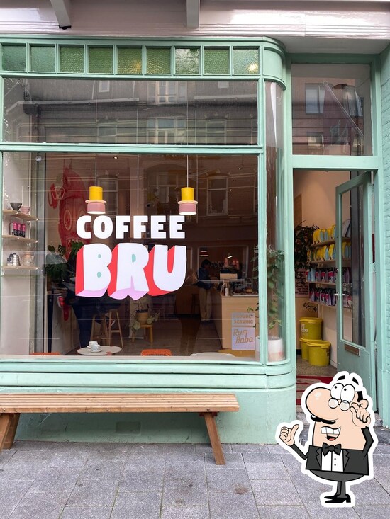 Menu at Coffee Bru, Amsterdam, Van Woustraat 113