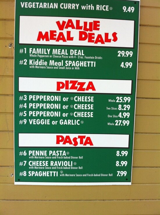 Menu at Villa Pasta & Pizza pizzeria, Gilroy, Unnamed Road