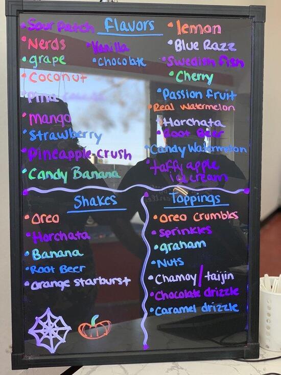 Menu At Jodis Italian Ice Factory Phoenix 4036