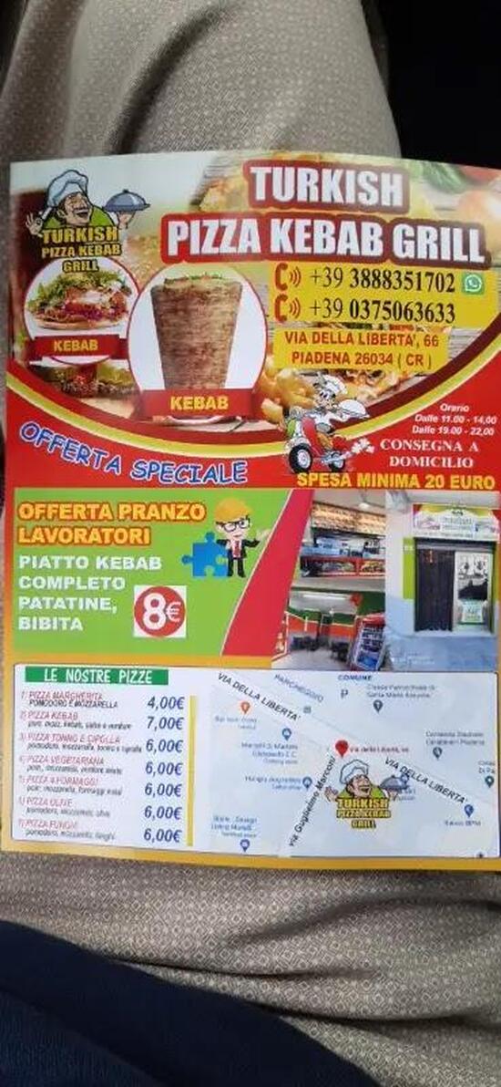 Turkish pizza kebab e grill, Piadena Recensioni del ristorante