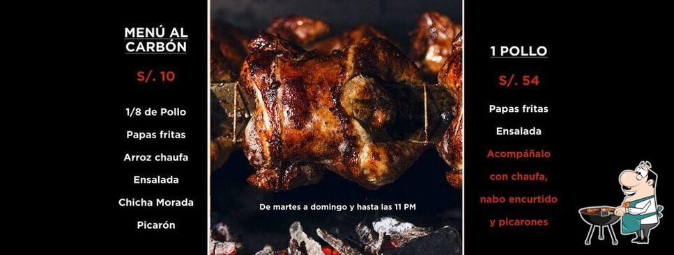 Carta del restaurante Al Carbón Pollos A La Brasa, Lince