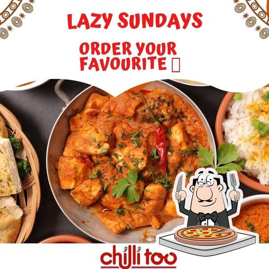 Menu at Chilli Too restaurant, Clydach