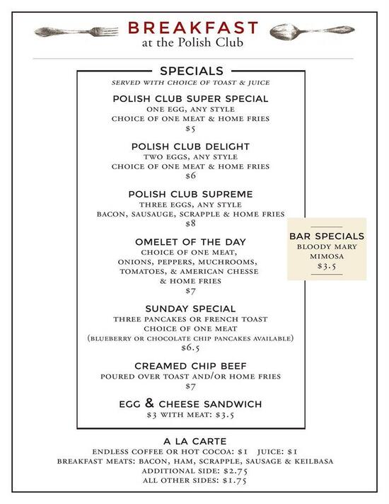 Carta de Polish American Citizen Club, Phoenixville