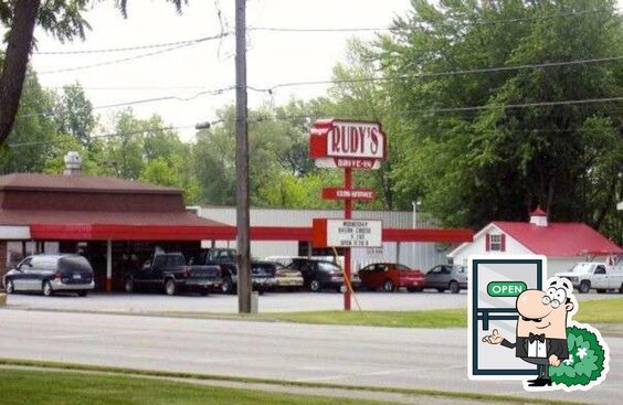 Menu at Rudy's Drive-In restaurant, Michigan Center
