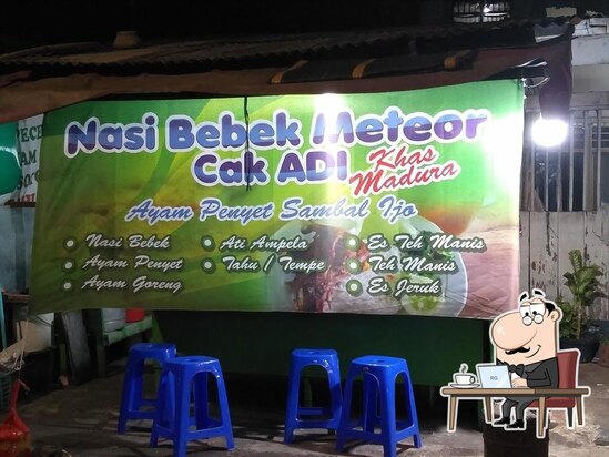 Menu At Nasi Bebek Meteor Cak Adi Restaurant Central Jakarta