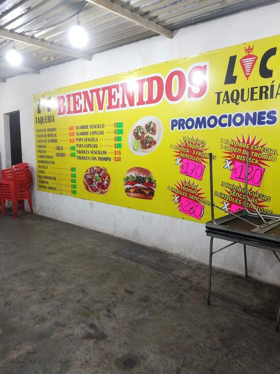 Carta del restaurante Los Campeones Taquería, Juárez