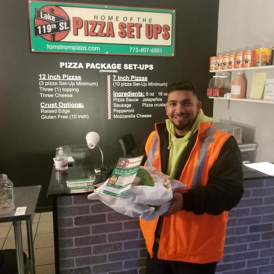 Menu at Tom Strom's Pizza Setups pizzeria, Whiting