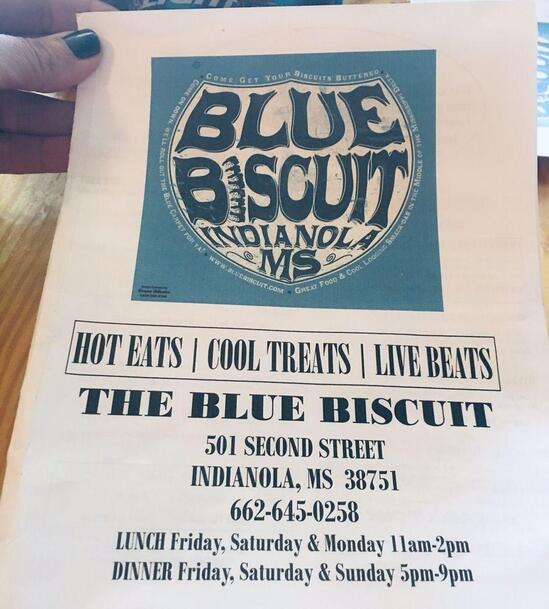 Menu at The Blue Biscuit BBQ, Indianola, 501503 Second Street