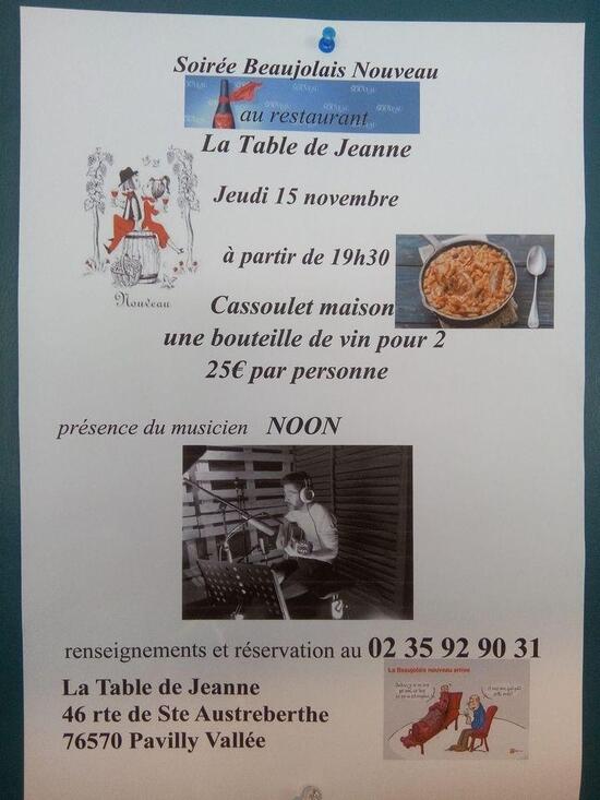 Menu Au Restaurant La Table De Jeanne Pavilly Menu au restaurant la table de jeanne pavilly