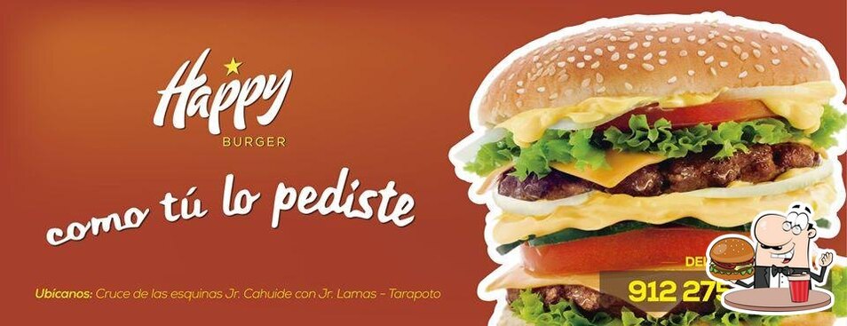 Menu at Happy Burger restaurant, Tarapoto