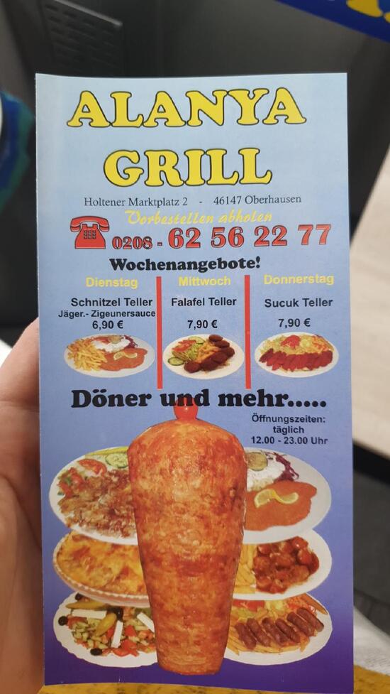 Menu at Alanya Grill Holten, Oberhausen