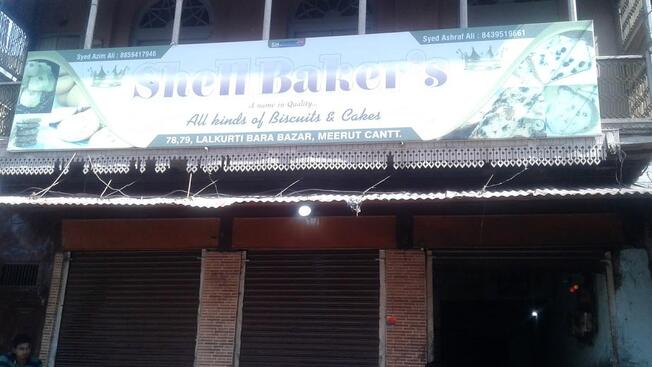 Menu at Shell Baker's, Meerut