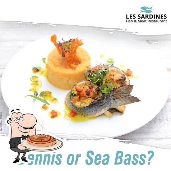 Menu at Les Sardines restaurant, Eilat