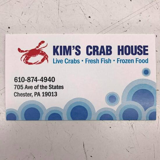 Menu at Kim's Crab House restaurant, Chester