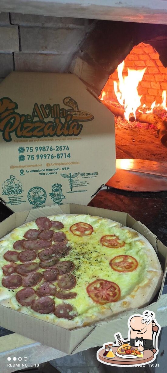 Menu em A Villa pizzaria, Ribeira do Pombal