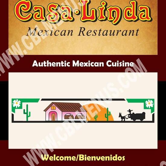 Menu at CASA LINDA Mexican GRILL restaurant, Anamosa