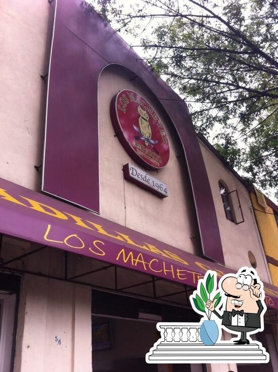 Menu at Los Machetes Amparito restaurant, Mexico City, Manuel Payno 56