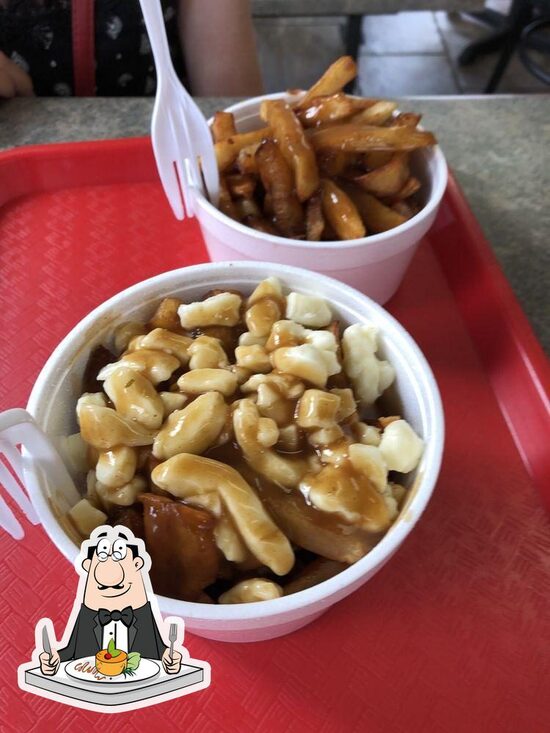Menu at La Roulotte fast food, MontTremblant, 795 Rue St Jovite