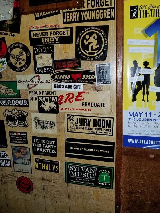 Menu at Jury Room pub & bar, Santa Cruz