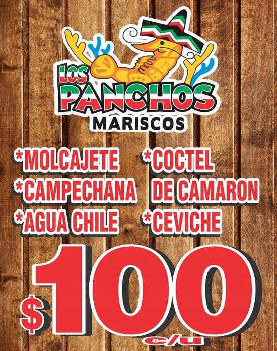 Carta Del Restaurante Los Panchos Mariscos Culiacán Rosales Calle