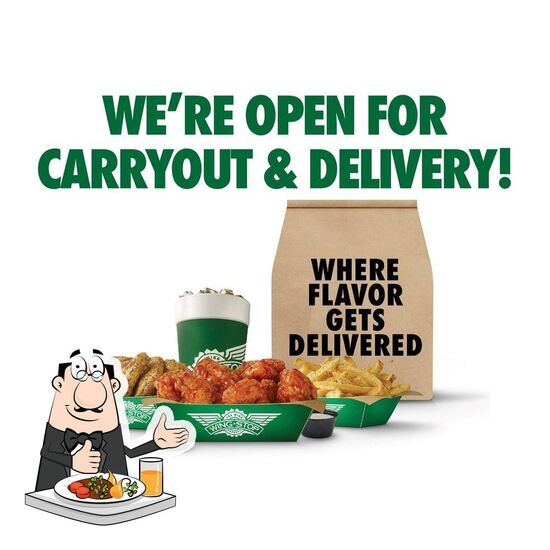 Menu at Wingstop restaurant, Rockford