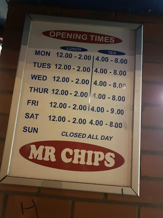 Mr Chips in Blackpool Restaurant reviews
