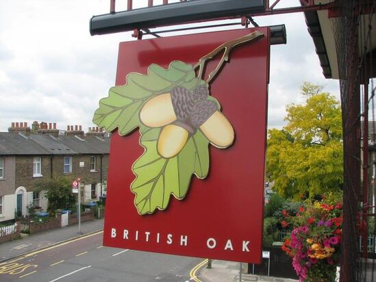 Menu at British Oak pub & bar, London