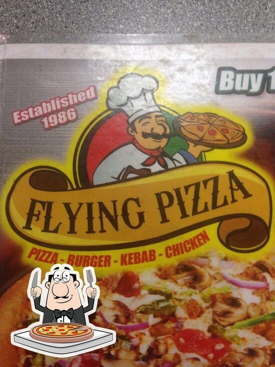Menu at Flying Pizza fast food, Bedford
