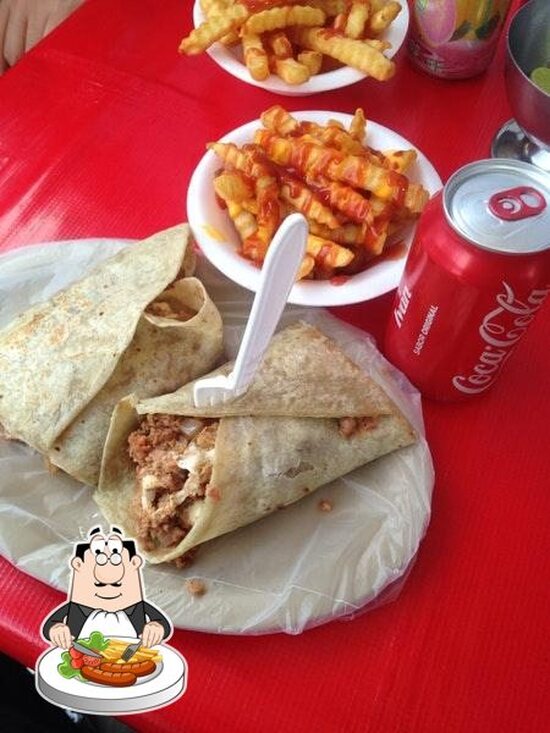 Menu at Los Burritos De Acoxpa restaurant, Mexico City, Calz. del Hueso 139