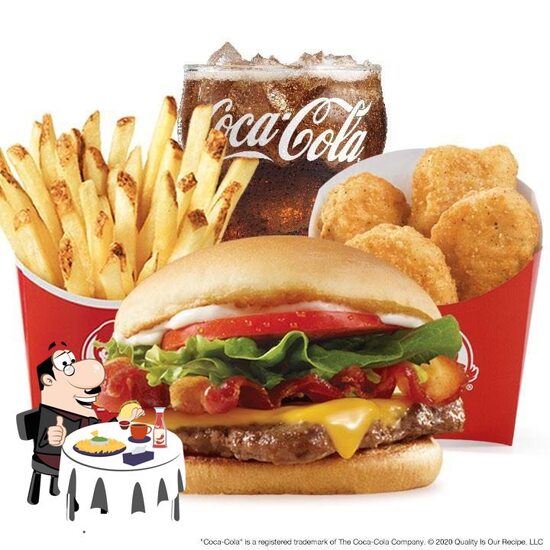 Menu at Wendy's fast food, Houston, S Durham Dr