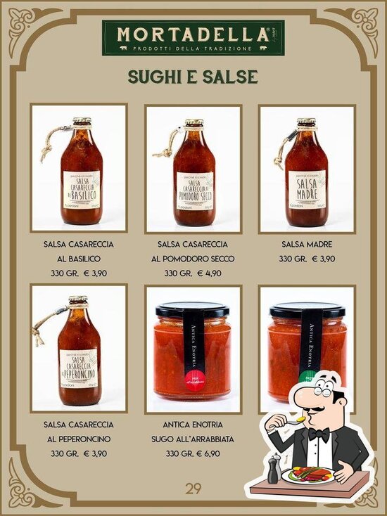 Menu da Mortadella Shop Prodotti della tradizione pub & bar, Bologna