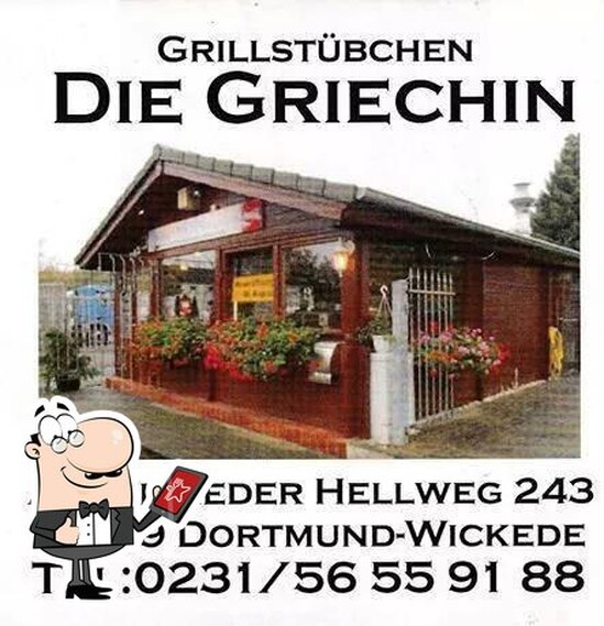 Menu at Die Griechin restaurant, Dortmund