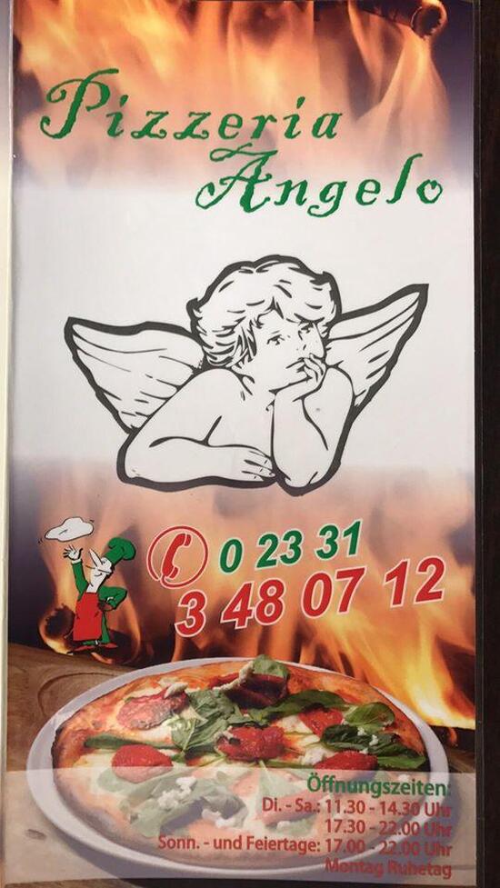 Speisekarte von Pizzeria Angelo, Hagen