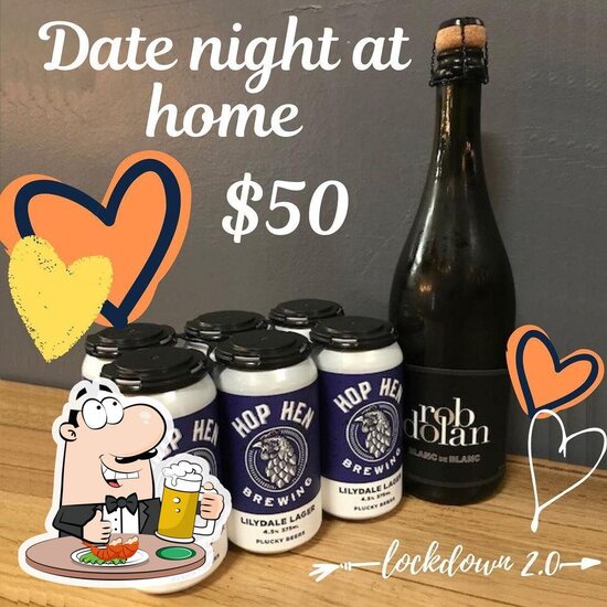 Menu at Hop Hen Brewing pub & bar, Lilydale
