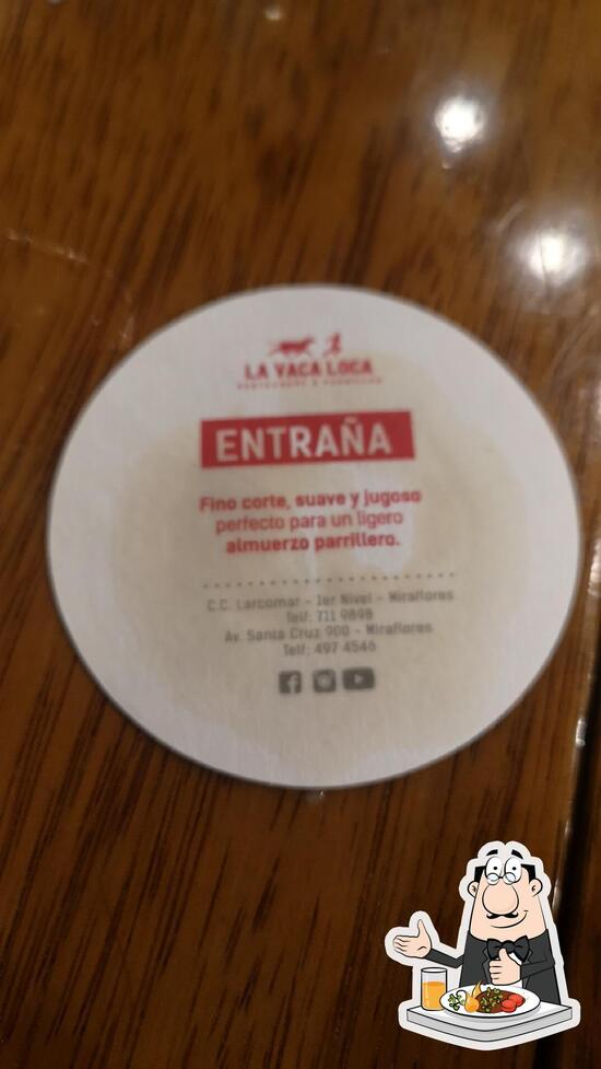Carta del restaurante La Vaca Loca, Asia