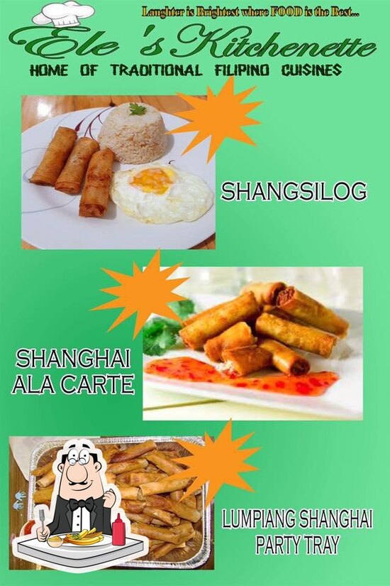 Menu at Elle's restaurant, Talisay