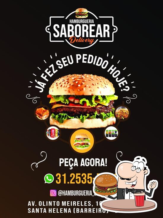 Menu At HAMBURGUERIA SABOREAR DELIVERY Restaurant Belo Horizonte