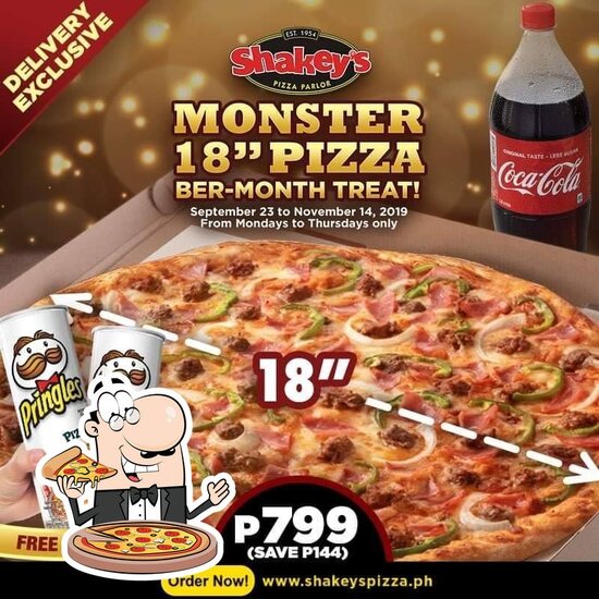 Menu at Shakey's Sto. Tomas Batangas pizzeria, Tanauan