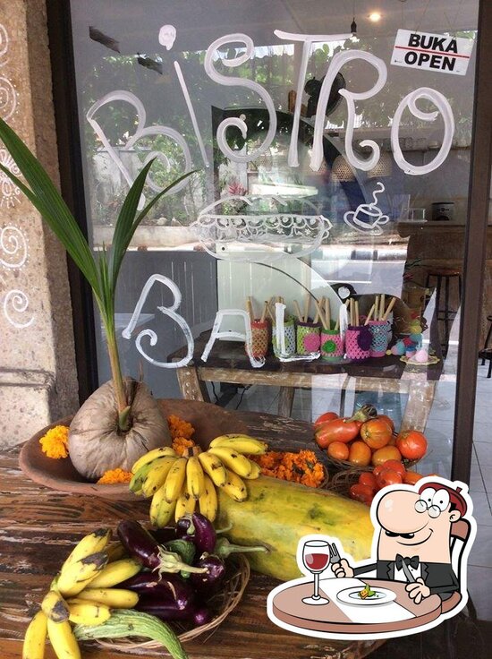 Menu at Bistro Bali restaurant, Gianyar