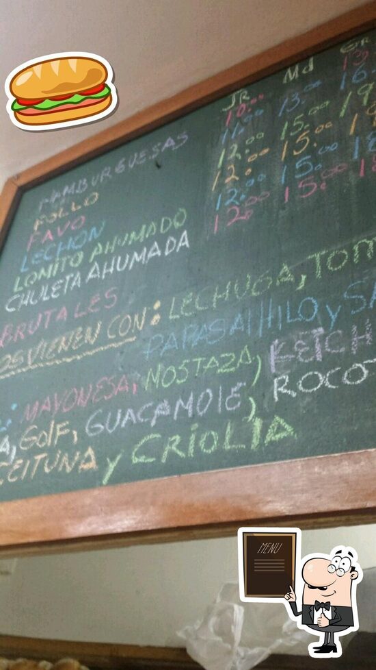 Menu at ALF Sandwiches, Surquillo