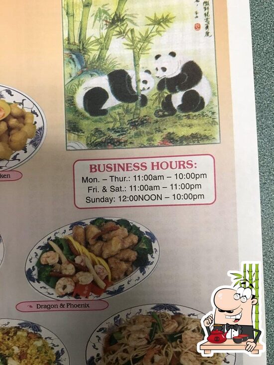 Menu at Panda Buffet restaurant, Elizabethtown
