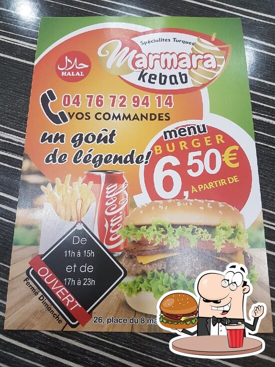 Menu at Marmara Kebab, PontdeClaix