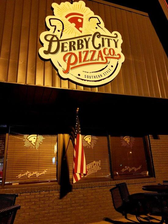 Menu at Derby City Pizza Co. pizzeria, Louisville, Greenwood Rd