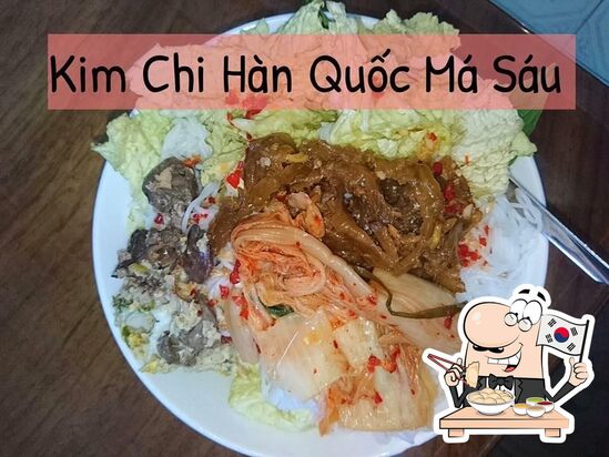 Menu at Kim Chi Hàn Quốc Má Sáu restaurant, Bien Hoa