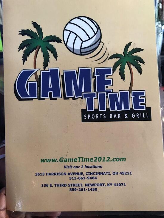 Menu at GAME TIME Sports Bar & Grill, Newport