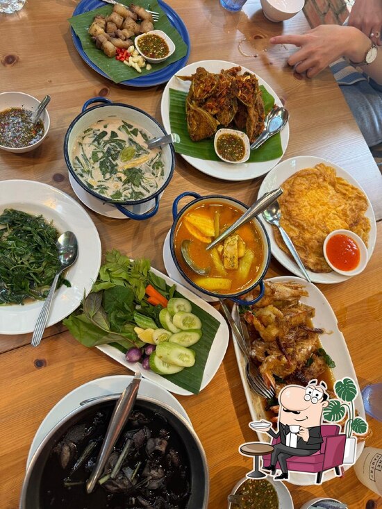 Menu at Kin Dee restaurant, Mai Khao