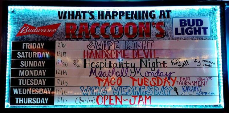 Raccoon's Bar and Grill in Valrico - Restaurant menu and reviews