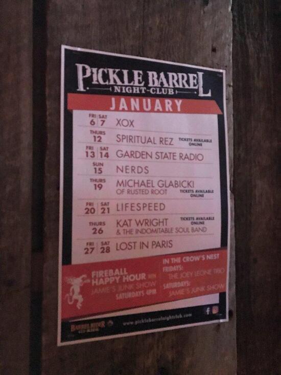 Menu at Pickle Barrel Killington