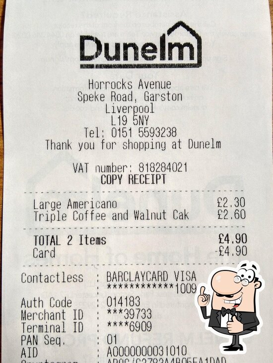 Menu At Dunelm Pausa Cafe Liverpool Horrocks Ave